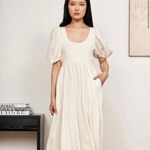 La Ligne Daphne Maxi Dress Ecru Size XS